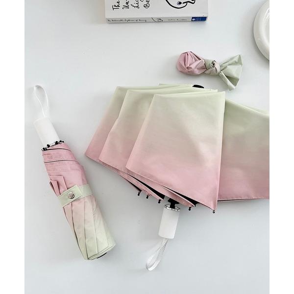 折りたたみ傘 晴雨兼用 シンプル グラデーション 遮光 折りたたみ傘 レディース