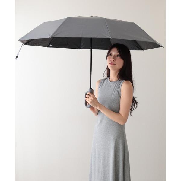 折りたたみ傘 晴雨兼用 ソリッドカラー バックル ハンドル 折りたたみ傘 レディース