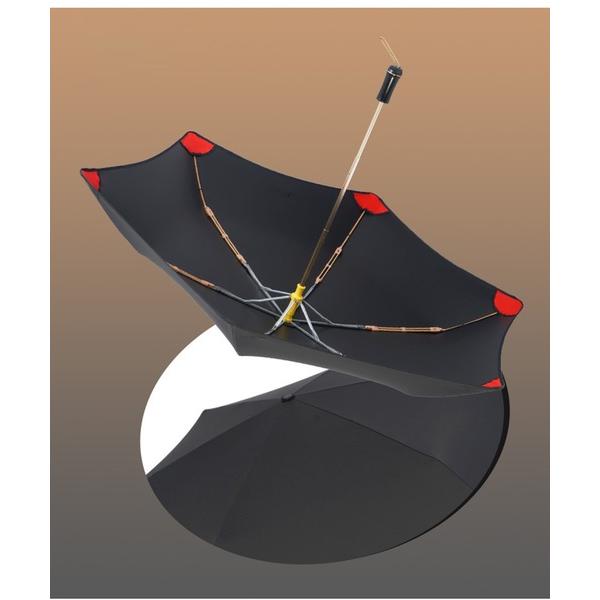 折りたたみ傘 晴雨兼用 配色 ライン ストレート ハンドル 折りたたみ傘 レディース