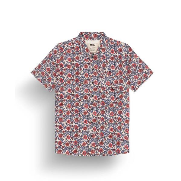 シャツ 「PICTURE/ピクチャー」MATAIKONA SS SHIRT　半袖　総柄シャツ メンズ...