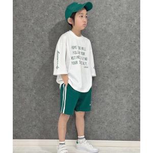 セットアップ ７分袖Tシャツ　ラインパンツ　セットアップ　上下セット キッズ 子供服 男の子 女の子