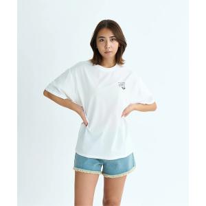 ラッシュガード HISTORICAL LOGO LINE /ロキシー水陸両用バックプリント速乾UVカット半袖ラッシュガード（水着） レディース