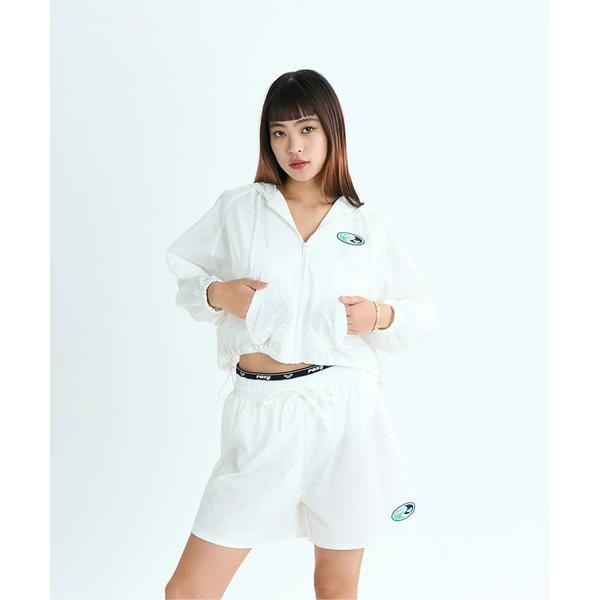 ラッシュガード FUN ＆ ALIVE PARKA /ロキシーショート丈ドローコード付きジップアップ...