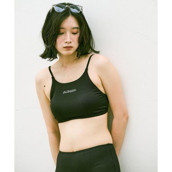 水着 ハイウエストリブビキニ 2点セット水着 レディース