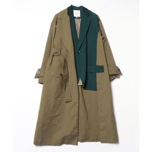 UN3D.（アンスリード） ポンチョコート FREE カーキ レディース