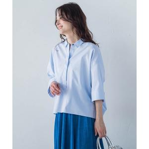 la.f（ラ・エフ） ブラウス シャツ ECOBLUEフラワープリント