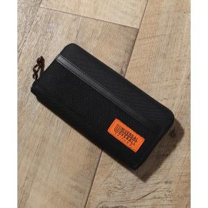 財布 「UNIVERSAL OVERALL/ユニバーサルオーバーオール」メッシュ×ナイロン ラウンド ファスナー ロングウォレット メンズ レディース