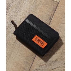 財布 「UNIVERSAL OVERALL/ユニバーサルオーバーオール」メッシュ×ナイロン 2つ折りウォレット メンズ レディース