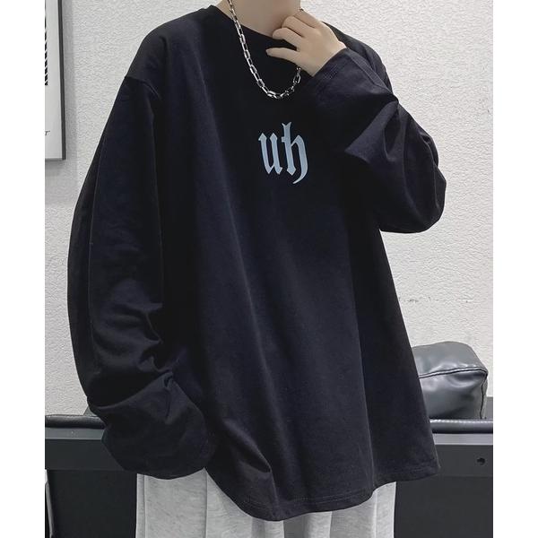 tシャツ “無骨ロゴで綺麗カッコよく” ビッグシルエットロンT メンズ レディース