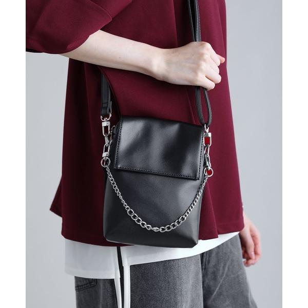 ショルダーバッグ 2way合皮ミニショルダーバッグ メンズ レディース