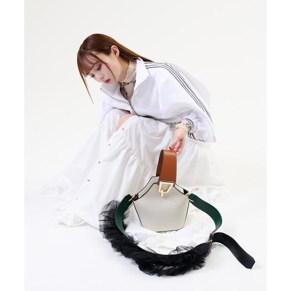 ベルト MINA シアーフリルストラップ（映えディテールで主役に）／MINA Sheer Frill...