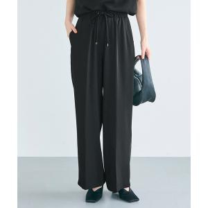 ワイドパンツ スラックス パンツ ＼再入荷／ 接触冷感 とろみツイルイージーワイドパンツ レディース｜ZOZOTOWN Yahoo!店