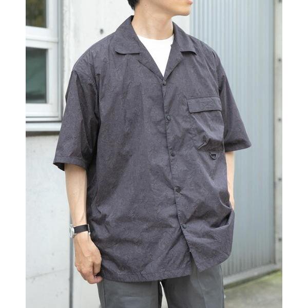 シャツ 「セットアップ対応」Nylon Paisley Short-Sleeve Shirts メン...