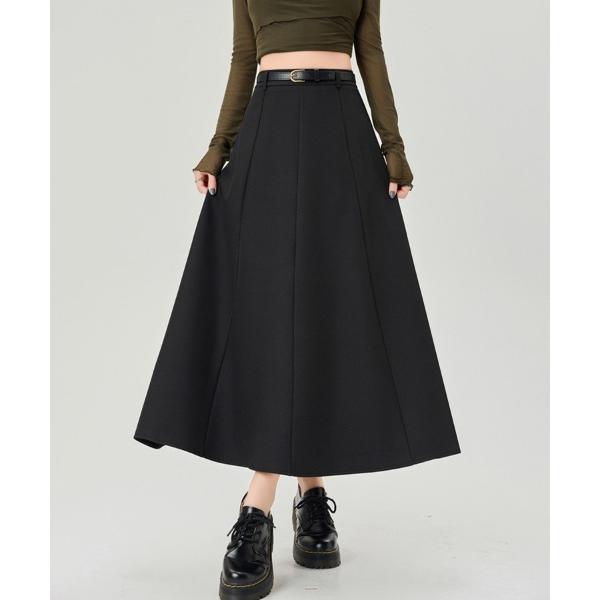 ロング スカート Aラインプリーツロングスカート