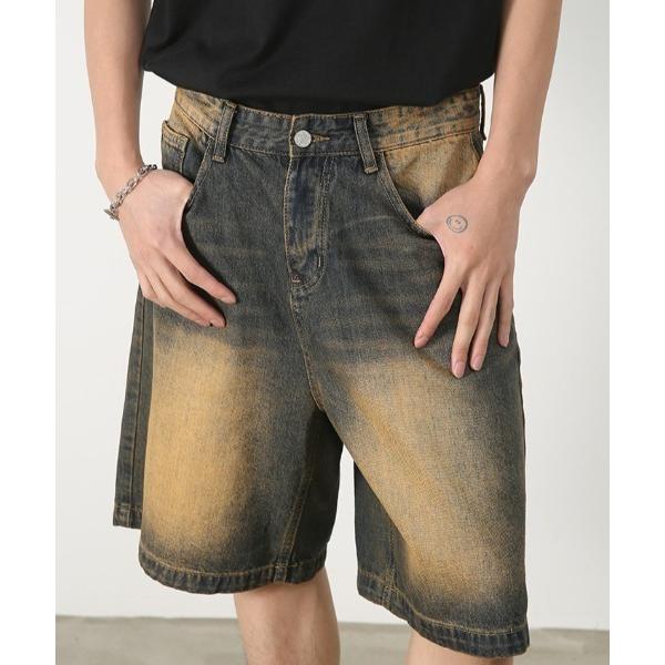ハーフパンツ ジーンズ 短パン 「 B'day / ビーデー 」イージーバギーデニムショーツ メンズ...