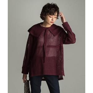 「socolla」 長袖ニット M ボルドー レディース