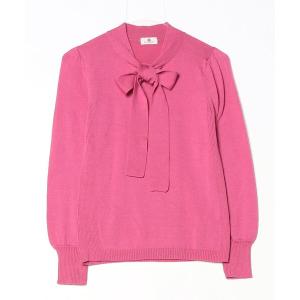 「OLD ENGLAND」 Vネックニット 36 ピンク レディース