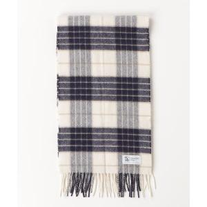 「Johnstons of Elgin」 マフラー - ネイビー レディース