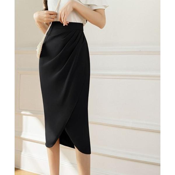 スカート コーデを華やかに。上品カシュクールスカート