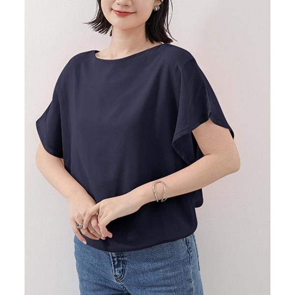 ブラウス シャツ バタフライスリーブシャツブラウス レディース