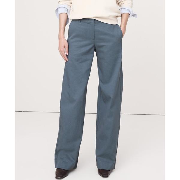 ワイドパンツ パンツ ミッドライズ ワイドレッグ パンツ レディース