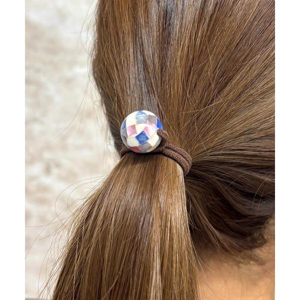 ヘアゴム BiSAYA/ラウンド×モザイク/ヘアゴム