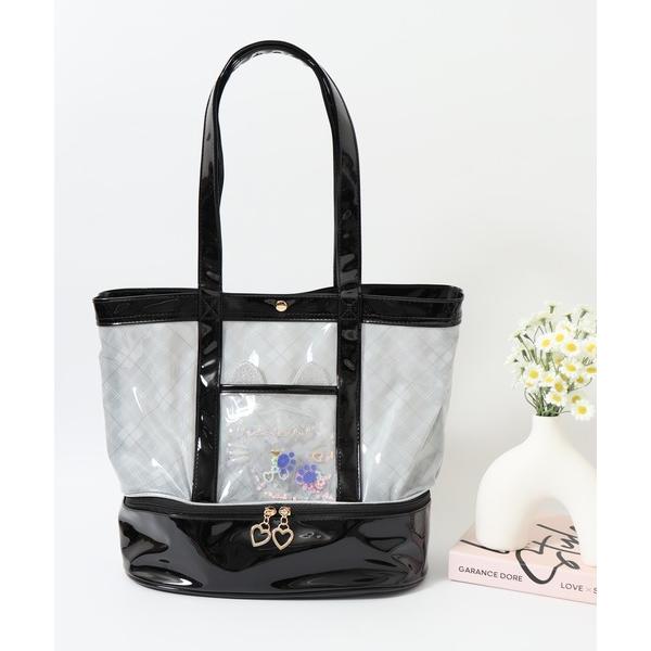 トートバッグ シャカシャカ2層式クリアトート レディース