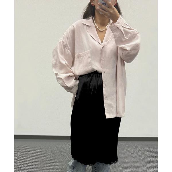 スカート ストレッチサテン レイヤードスカート / Layerd skirt