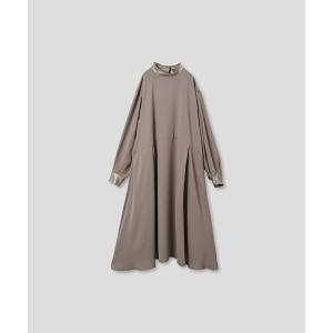 ワンピース 「WHYTO./ホワイト」 スタンドフリルカラーAラインワンピースの商品画像