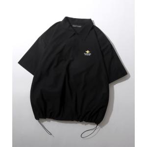 THISIS ポロシャツ ハーフZIP裾ドローコードポロシャツ メンズ