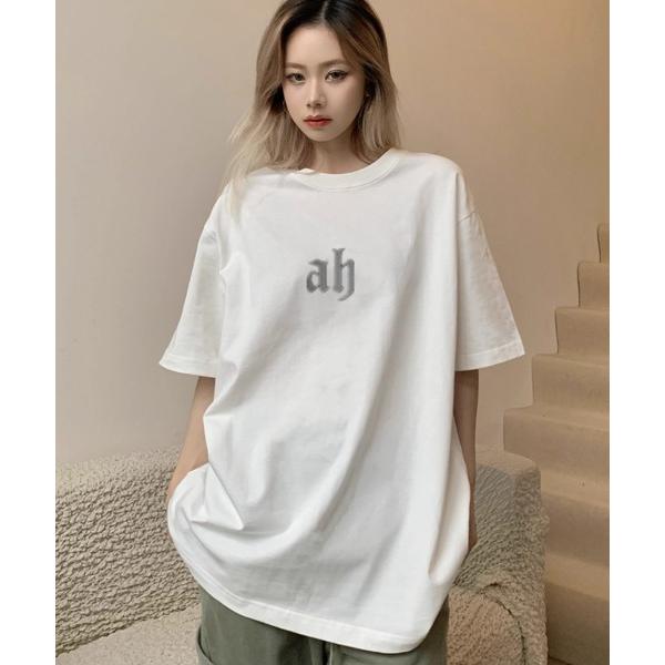 tシャツ ビッグサイズ ロゴ プリント 古着風 Tシャツ 韓国ファッション 韓国ストリート ストリー...