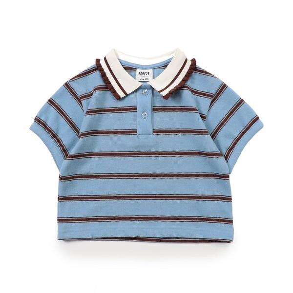 ポロシャツ 「ジュニア対応」マルチボーダーポロシャツ キッズ 子供服 男の子 女の子