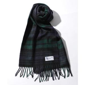 「Johnstons of Elgin」 マフラー FREE ネイビー レディース