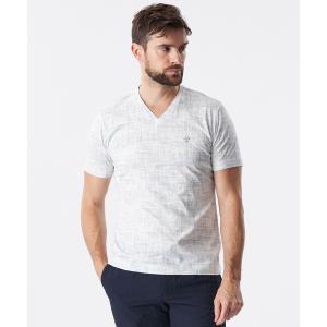 tシャツ クラックカモフラVネックカットソー メンズ