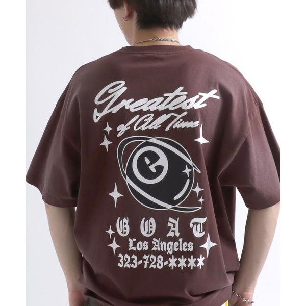 tシャツ グランジTシャツ/ヴィンテージウォッシュ フロントロゴアップリケ・バックプリント メンズ ...