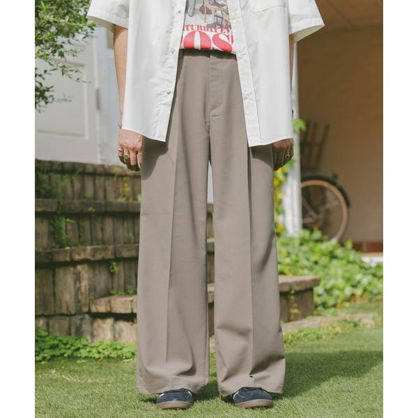 スラックス TRストレッチ/ワイドフレアスラックス メンズ