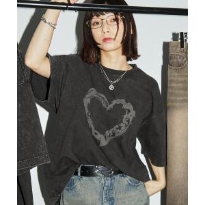 tシャツ ヴィンテージスノーウォッシュ加工 グラフィック半袖Tシャツ レディース メンズ