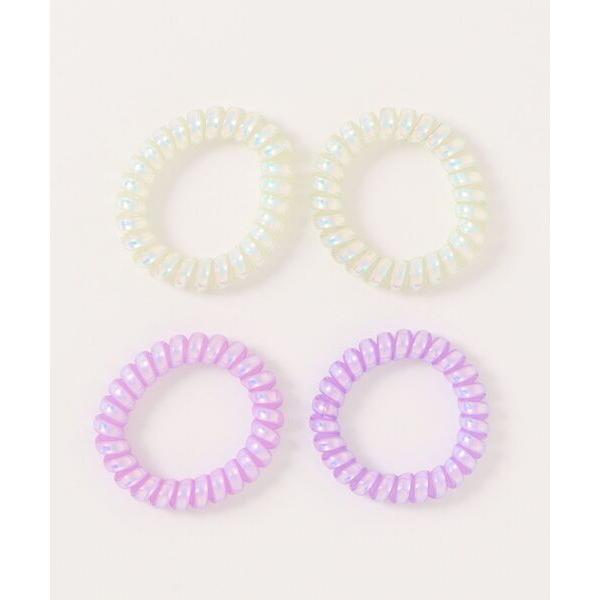 ヘアゴム 「カラフルスパイラルヘアゴム　4個セット」