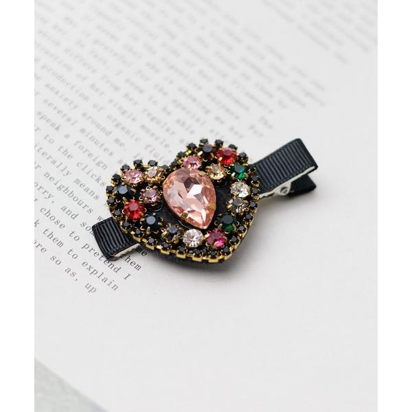 ヘアクリップ ビジューデザイン　ヘアピン　クリップ