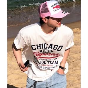 tシャツ 「NOWLE」ヴィンテージ風 1989 シカゴ プリント 半袖 Tシャツ メンズ レディース