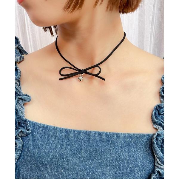 チョーカー 「rae」ハートモチーフリボンマルチチョーカー レディース メンズ