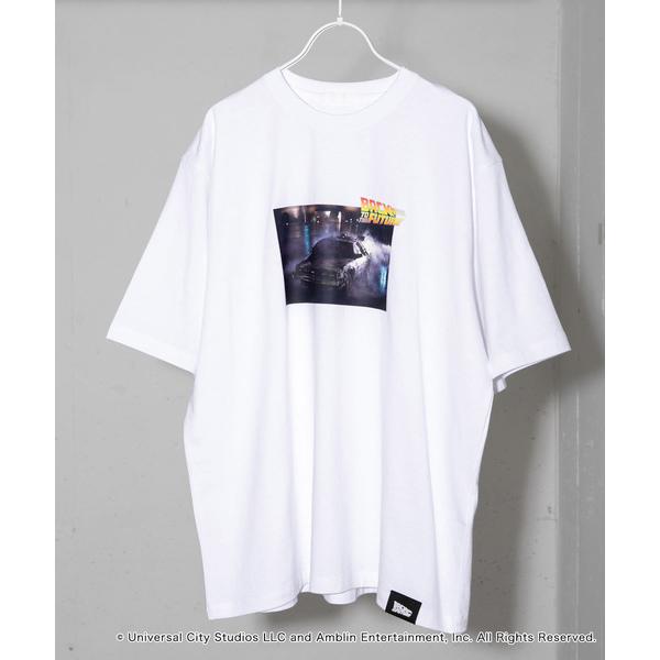 tシャツ 「別注」SENSE OF PLACE×BTTF クルーネックプリントTシャツ C メンズ