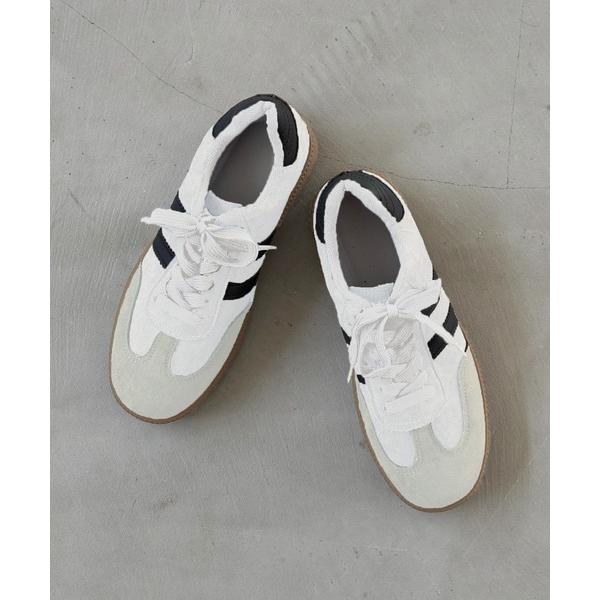 スニーカー 「A by MAGASIN DE MODE」サイドラインスニーカー KNF-TP レディ...