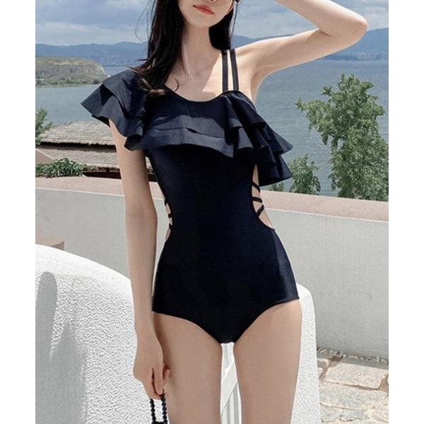 水着 「MAGASIN DE MODE Onjna」アシンメトリースイムウェア 水着 KNF-TP ...