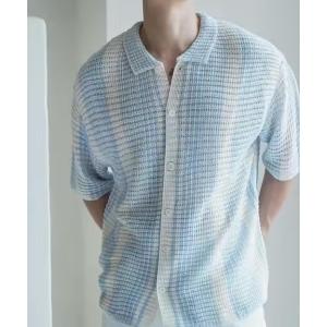 ブラウス シャツ Z)「BLINGLEADS」KNIT SHIRT 2/ABM21980 レディース メンズ