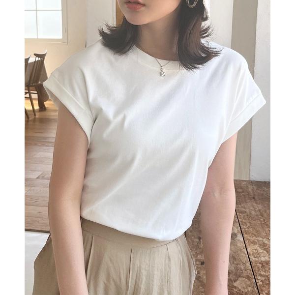 tシャツ 脇あてつき フレンチスリーブトップス レディース