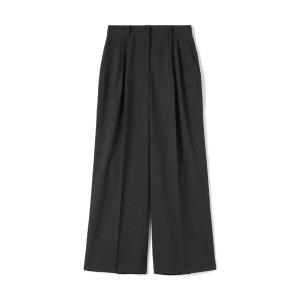 パンツ エクストラファインポリエステルトロピカル タックワイドパンツ レディース