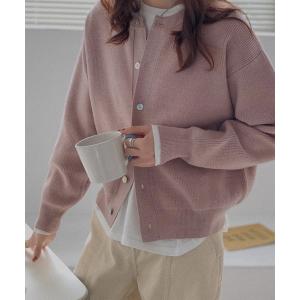 「AMOUR BOX」 カーディガン FREE ピンク レディース