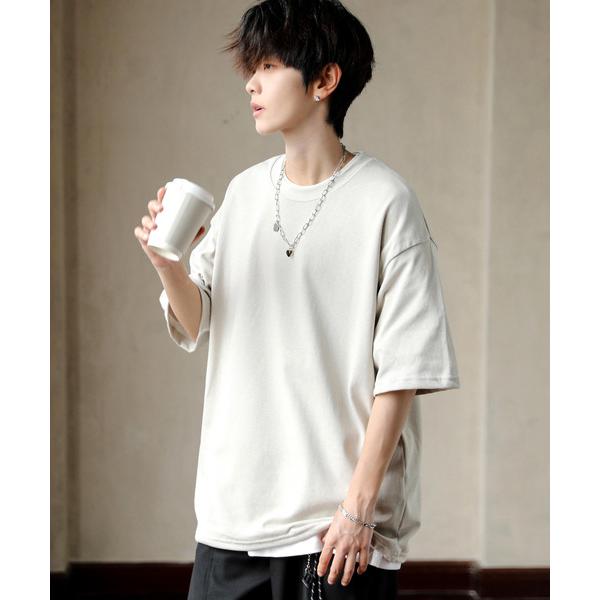 tシャツ 「neos」ルーズシルエット ドローコード 接触冷感 UVカット 吸水速乾 ハーフスリーブ...