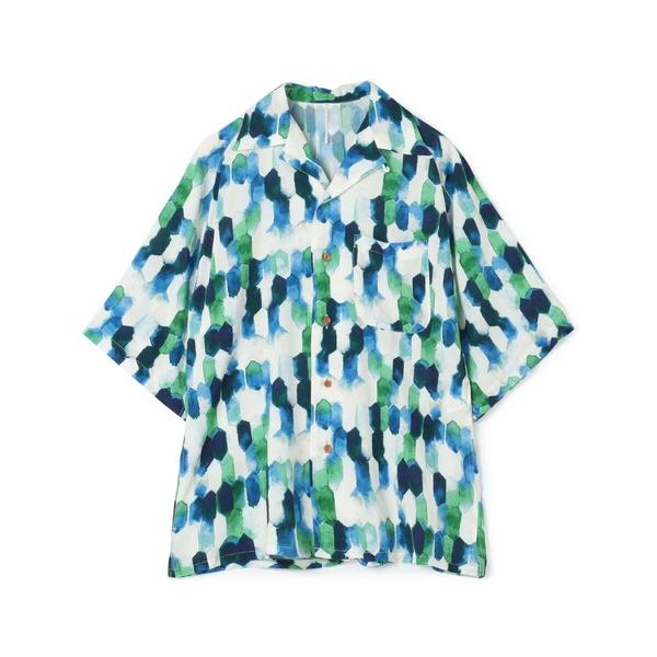 シャツ 「別注」m's braque レーヨン オープンカラー ハーフスリーブシャツ メンズ